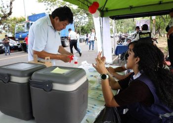 Ministerio de Salud brindó servicios de atención durante la feria de Jocotenango. (Foto: DCA)