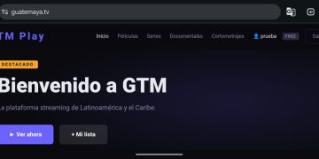 Guatemaya.tv, una nueva plataforma de streaming./Foto: Guatemaya.tv.