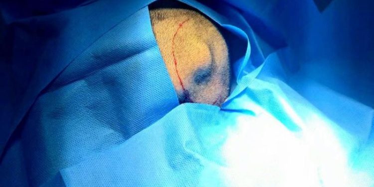 Hospital de San Benito realiza cirugía de tumor a nivel óseo./Foto: MSPAS.
