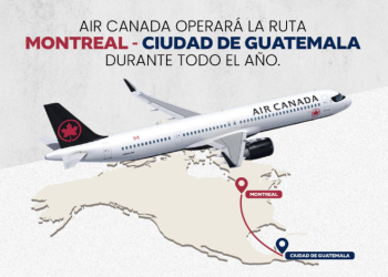 Air Canadá operará vuelos directos entre Montreal y Ciudad de Guatemala a partir de octubre