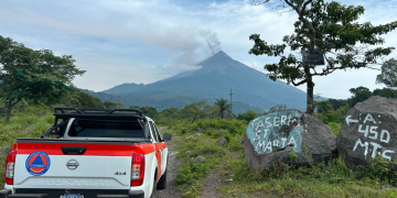 Volcán de Fuego entra a una nueva fase eruptiva./Foto: Conred.