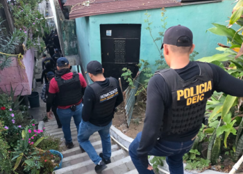 PNC desarrolla operativos de seguridad en Villa Nueva./Foto: PNC.