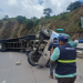 DGT sanciona a cabezal accidentado en la CA-9 Norte./Foto: DGT.