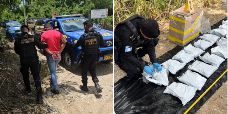 El detenido fue identificado como Edvin N., de 29 años, quien viajaba como pasajero en el autobús. / Foto: PNC
