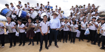 Presidente Bernardo Arévalo en Zaragoza, Chimaltenango.