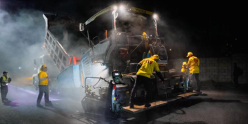 Carretera a El Salvador: mantenimiento avanza con trabajos nocturnos