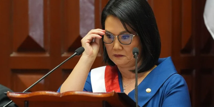 Fotografía de archivo de la presidenta de Perú, Keiko Fujimori. EFE