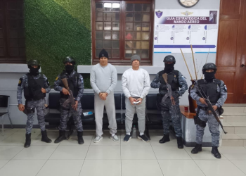 El SP realizó con éxito el traslado para extradición de los privados de libertad Wilber Antonio Romero Mora, alias Piolín y Wender Rolando Equizabal Gálvez, alias Flaco. / Foto: SP