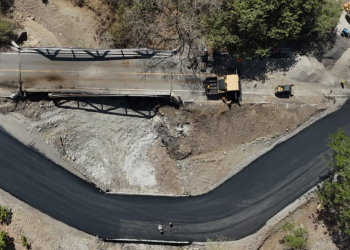 Paso provisional al puente Güijo se encamina a su habilitación./Foto: CIV.
