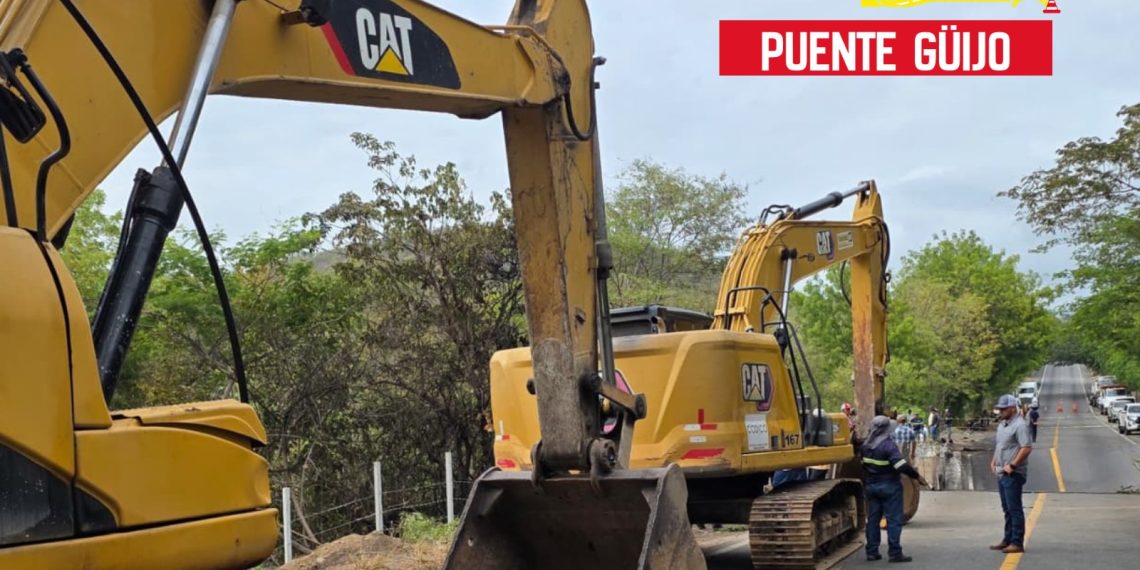 CIV responde de manera oportuna ante daños al puente Güijo. (Foto: CIV)