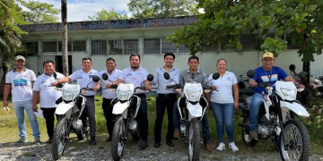 Ministerio de Salud entregó motocicletas a servicios de salud en Ixcán, Quiché. (Foto: MSPAS)