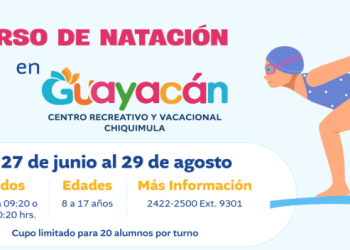 Mintrab promueve cursos de natación para hijos de trabajadores del Estado en Chiquimula. /Foto: MINTRAB