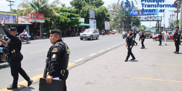 PNC y Ejército de Guatemala refuerzan seguridad con operativos en Escuintla
