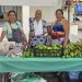 Productores locales comercializaron hortalizas, frutas de temporada, artesanías de barro, plantas ornamentales y productos pecuarios. / Foto: MAGA.