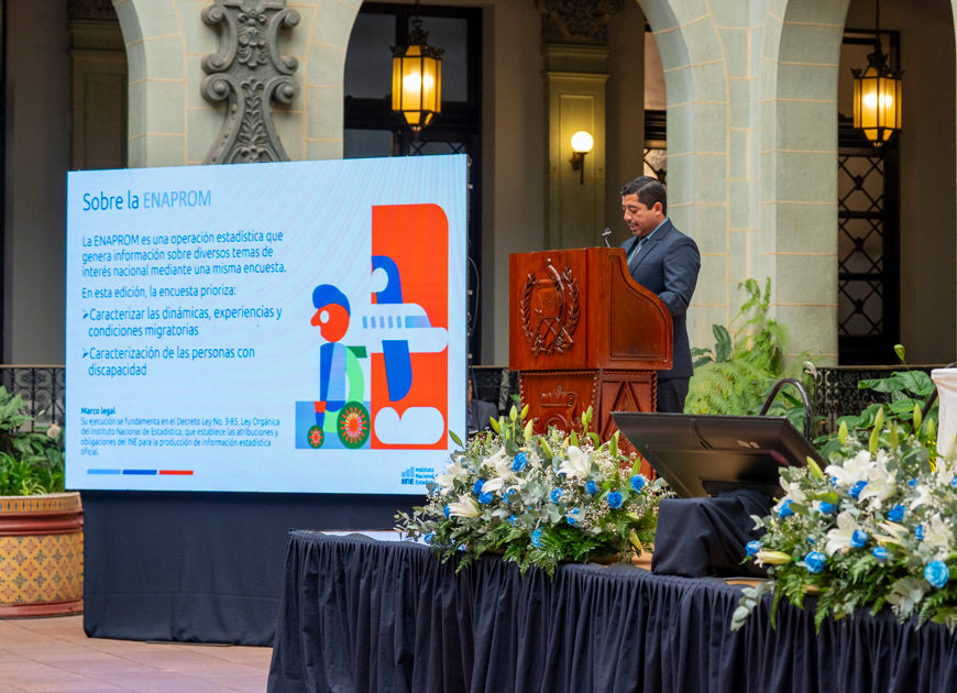 Durante la presentación de la Enaprom 2025 se explicaron los alcances de la encuesta y su aporte a la formulación de políticas públicas basadas en evidencia. / Foto: INE.