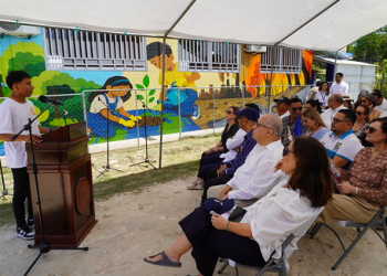 Jóvenes de Guatemala y Belice develan mural comunitario por la paz y el medio ambiente impulsado por la OEA
