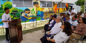 Jóvenes de Guatemala y Belice develan mural comunitario por la paz y el medio ambiente impulsado por la OEA