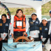 Vicepresidenta visita Escuela Flotante Atitlán./Foto: Vicepresidencia.
