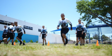 Policías alumnos de la 58 promoción durante su preparación. / Foto: Mingob