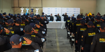 120 nuevos agentes de la Policía Nacional Civil fueron incorporados al Departamento de Tránsito. / Foto: DT-PNC