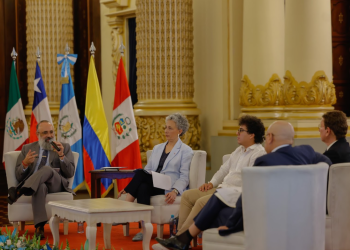 Conversatorio América Latina en letras: premios Nobel y su legado./Foto: Gilber García.