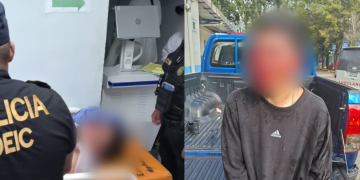 Durante el operativo fueron detenidos Josué N, de 20 años, alias Payaso, y un adolescente de 17 años, alias Popeye. Ambos resultaron heridos durante el intercambio de disparos y fueron trasladados bajo custodia policial a un hospital. / Foto: PNC