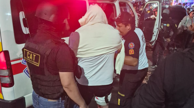 Detienen a extraditable número 35 en Villa Nueva./Foto: PNC.