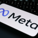 Fotografía de archivo del logo de Meta en la pantalla de un teléfono celular. EFE/