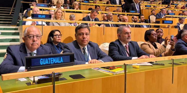 El canciller de Guatemala, Carlos Ramiro participa en el 81 período de sesiones de la Asamblea General de las Naciones Unidas. (Foto: Minex)