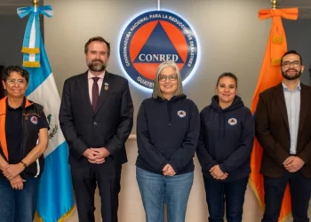 Conred y OIM unen esfuerzos para la prevención de riesgos./Foto: Conred.