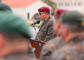 Ministro de la Defensa reafirmó el compromiso de Guatemala en honrar la confianza del gobierno de Estados Unidos. (Foto: Gobierno de Guatemala)