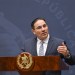 Ministro de Gobernación comparte el resultado de acciones de seguridad contra pandillas. / Foto: Álvaro Interiano.