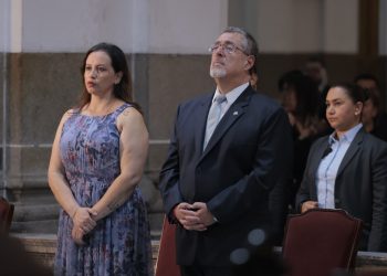El presidente Bernardo Arévalo participa este lunes 14 de septiembre en el solemne tedeum. / Foto: Alex Jacinto