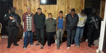 Seis personas capturadas como resultados de los allanamientos. / Foto: PNC
