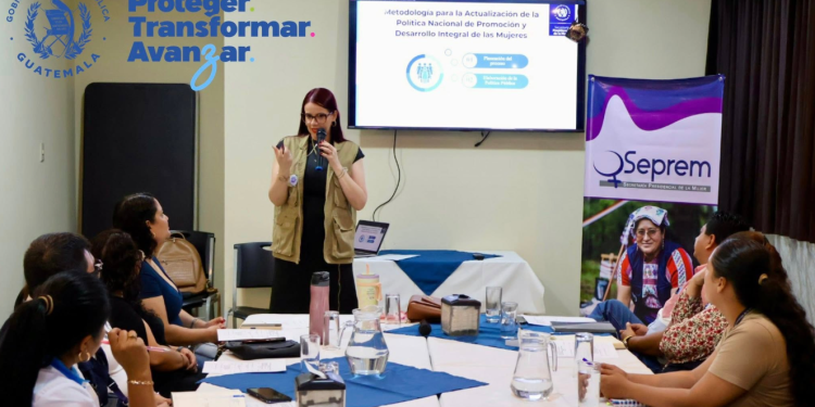 Desarrollan tercera reunión de la Comisión de la Mujer ante el Codede de Escuintla