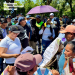 Gobernadora de Escuintla media para liberar paso en el kilómetro 95 de la RN-14