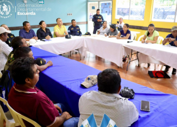 Desarrollan mesas técnicas para reforzar la seguridad en Escuintla