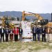 Presidente y primera dama participan en la colocación de la primera piedra de la reposición de la residencia “Nidia Martínez”