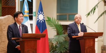 Cancilleres de Guatemala y la República de China (Taiwán).