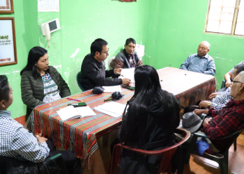 ALMG estudia palabras en desuso del idioma chalchiteko./Foto: ALMG.