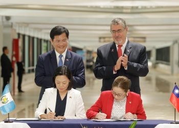 Guatemala y Taiwán firma convenio para estudios de infraestructura./Foto: Dickéns Zamora.