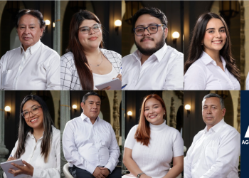 El equipo de AGN celebra 16 años de la Agencia Guatemalteca de Noticias. / Foto: AGN