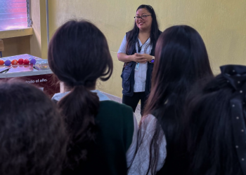 PGN promueve la protección de las niñas con actividades educativas en Mixco. / Foto: Alba Keneth