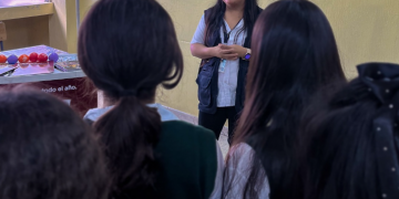 PGN promueve la protección de las niñas con actividades educativas en Mixco. / Foto: Alba Keneth
