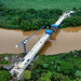 Avanza fase estructural del puente que conecta la La Blanca y Ocós./Foto: CIV.