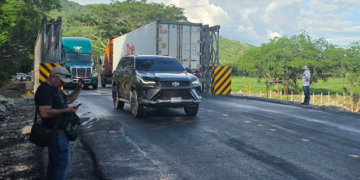 Finalizan trabajos en el kilómetro 111 de la ruta al Atlántico./Foto: CIV.