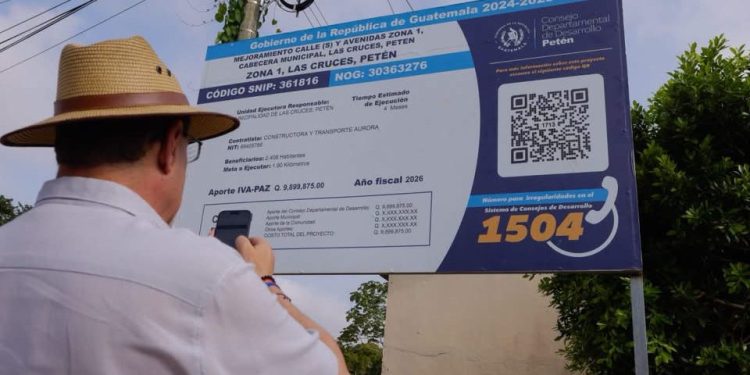 SCEP promueve la auditoría ciudadana mediante códigos QR. (Foto: SCEP)