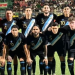 Selección de Guatemala previo al inicio al encuentro ante Surinam.