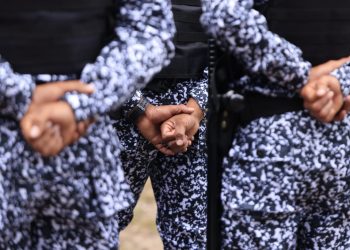 Ri kajlajk’al wuqub’ (287) chi ajchajinelab’ xe’ok che chajinik pa Japache’ Tz’apib’al / 287 nuevos guardias se incorporan para reforzar la seguridad carcelaria