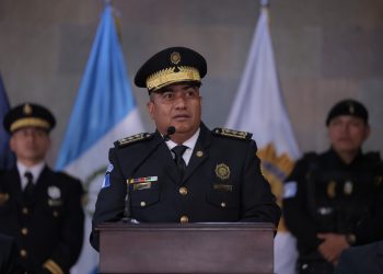 Director de la Policía Nacional Civil (PNC), Erick Rolando Osoy. / Foto: Alex Jacinto.